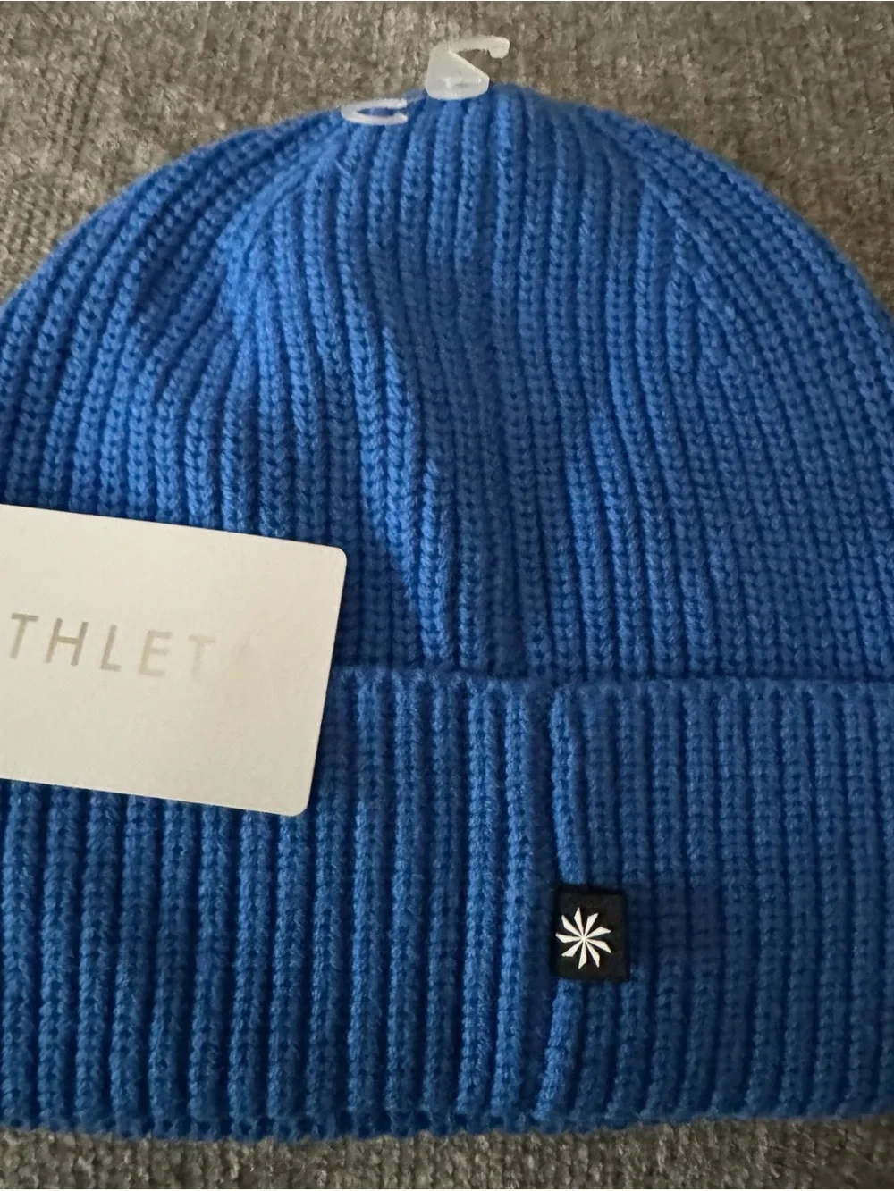 Athletic Cozy Blue Cozy Hour Beanie - Ribbed Cuff Blue
